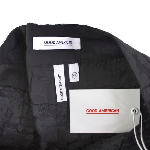 Good American NWT Semi-Sheer Textured Good Straight 6/28 - Picture 6 of 7